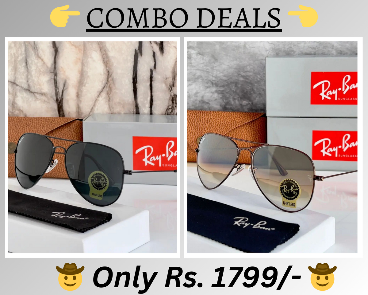 BEST Polarized Sunglasses for Men Combo | Top Rated Aviator, Wayfarer, and Square Men's Shades | 100% UV Protection & Mirrored Lenses | Lightweight Pilot and Rectangle Styles Ideal Sunglasses for men