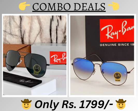 BEST Polarized Sunglasses for Men Combo | Top Rated Aviator, Wayfarer, and Square Men's Shades | 100% UV Protection & Mirrored Lenses | Lightweight Pilot and Rectangle Styles Ideal Sunglasses for men