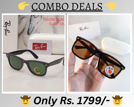 BEST Polarized Sunglasses for Men Combo | Top Rated Aviator, Wayfarer, and Square Men's Shades | 100% UV Protection & Mirrored Lenses | Lightweight Pilot and Rectangle Styles Ideal Sunglasses for men