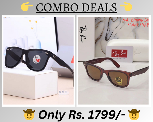 BEST Polarized Sunglasses for Men Combo | Top Rated Aviator, Wayfarer, and Square Men's Shades | 100% UV Protection & Mirrored Lenses | Lightweight Pilot and Rectangle Styles Ideal Sunglasses for men