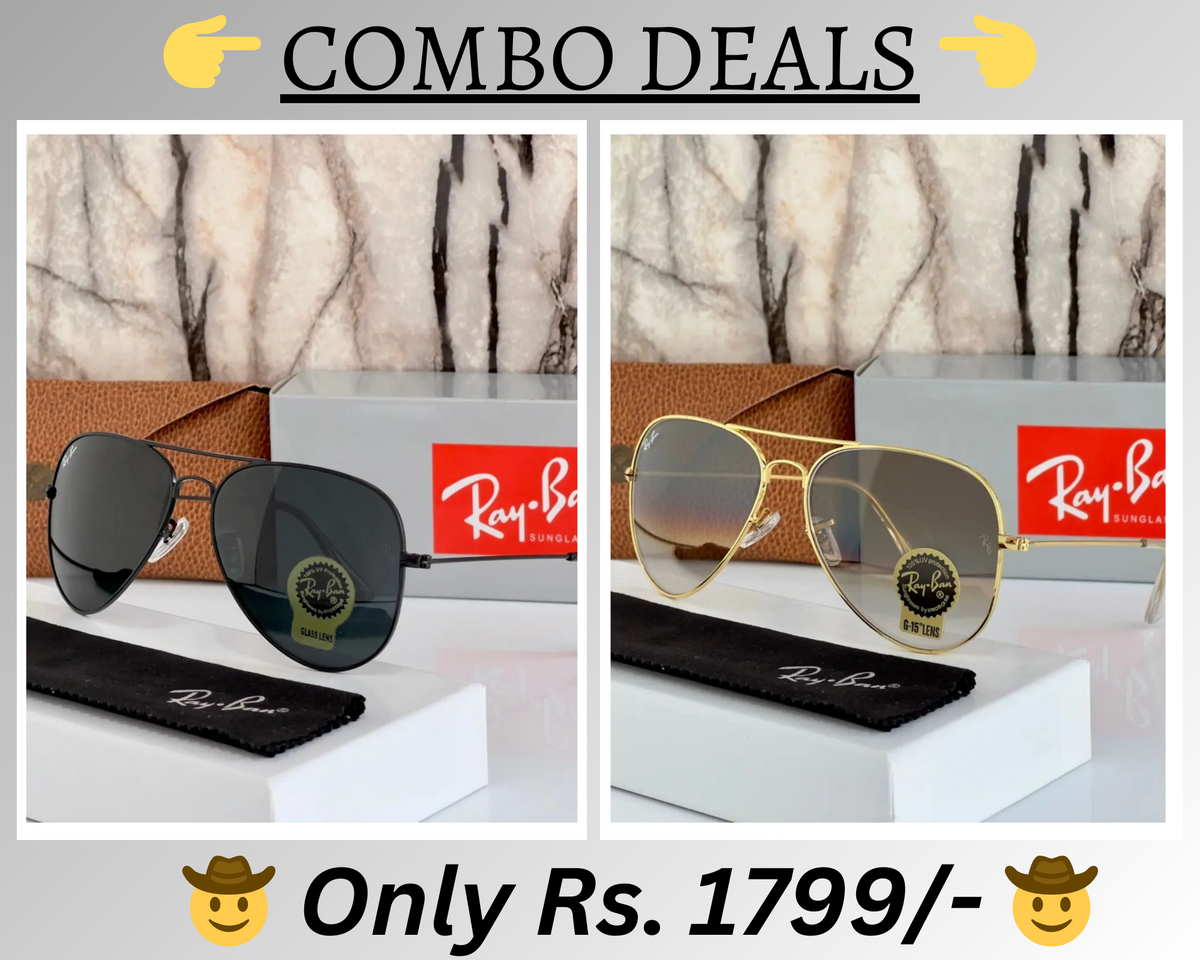 BEST Polarized Sunglasses for Men Combo | Top Rated Aviator, Wayfarer, and Square Men's Shades | 100% UV Protection & Mirrored Lenses | Lightweight Pilot and Rectangle Styles Ideal Sunglasses for men