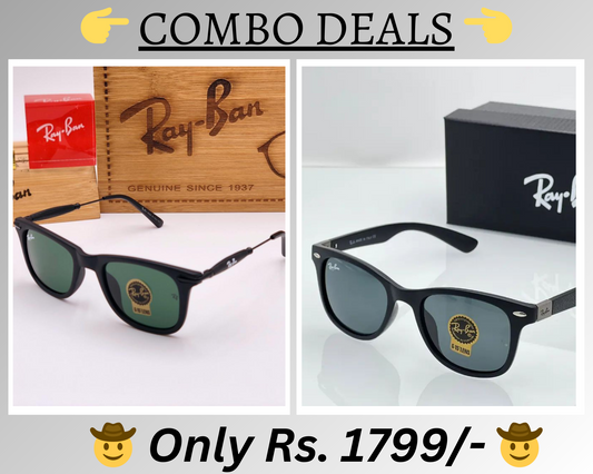 BEST Polarized Sunglasses for Men Combo | Top Rated Aviator, Wayfarer, and Square Men's Shades | 100% UV Protection & Mirrored Lenses | Lightweight Pilot and Rectangle Styles Ideal Sunglasses for men