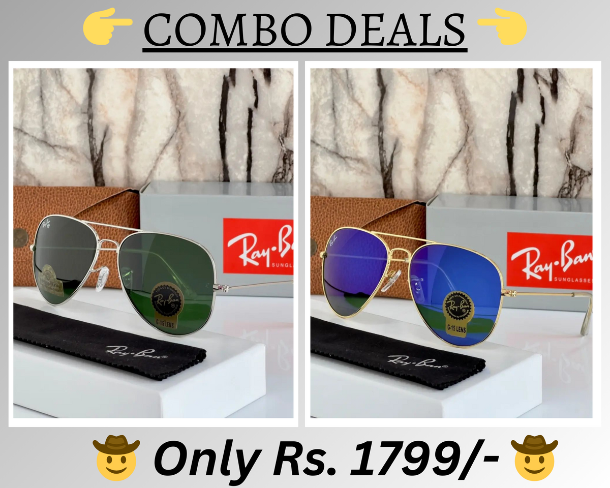 BEST Polarized Sunglasses for Men Combo | Top Rated Aviator, Wayfarer, and Square Men's Shades | 100% UV Protection & Mirrored Lenses | Lightweight Pilot and Rectangle Styles Ideal Sunglasses for men