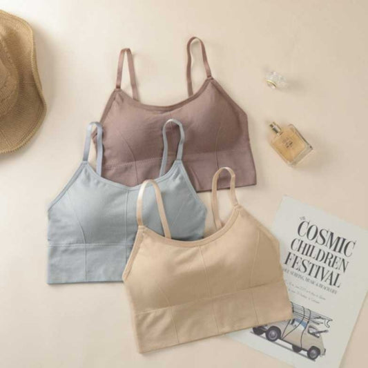 Women & Girls Premium Quality Full Coverage Lightly Padded Bra,Honeymoon Bra , Comfortable Bra Combo Of 3 Pcs