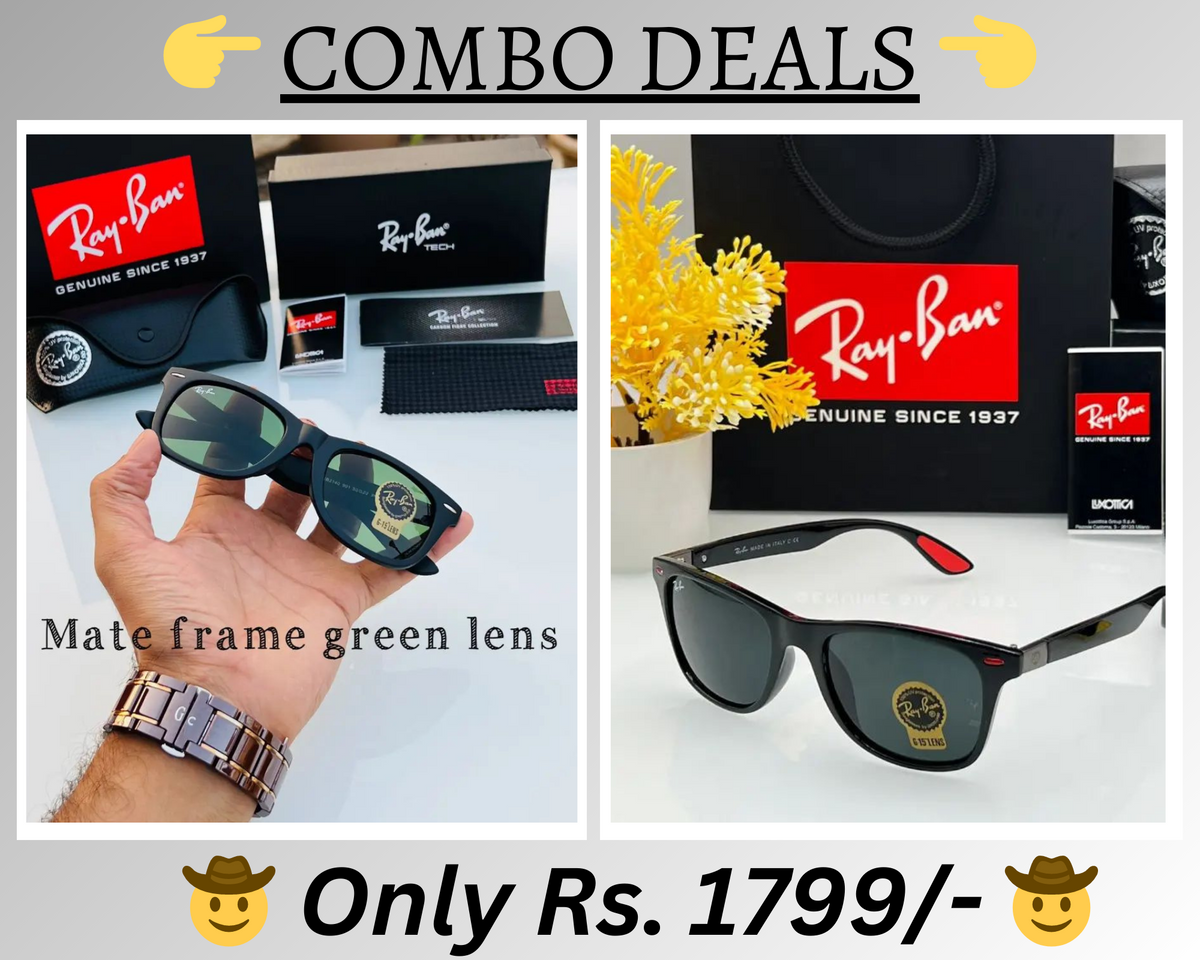BEST Polarized Sunglasses for Men Combo | Top Rated Aviator, Wayfarer, and Square Men's Shades | 100% UV Protection & Mirrored Lenses | Lightweight Pilot and Rectangle Styles Ideal Sunglasses for men