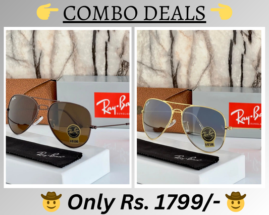 BEST Polarized Sunglasses for Men Combo | Top Rated Aviator, Wayfarer, and Square Men's Shades | 100% UV Protection & Mirrored Lenses | Lightweight Pilot and Rectangle Styles Ideal Sunglasses for men