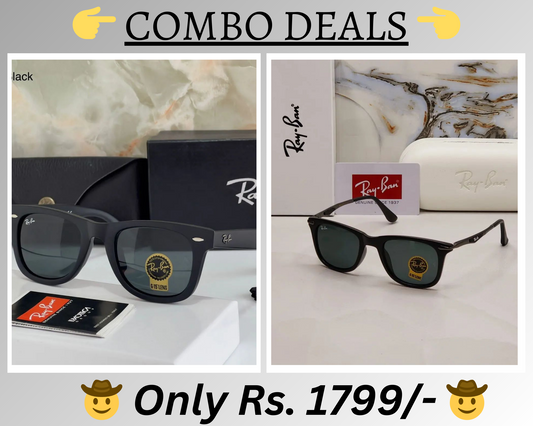 BEST Polarized Sunglasses for Men Combo | Top Rated Aviator, Wayfarer, and Square Men's Shades | 100% UV Protection & Mirrored Lenses | Lightweight Pilot and Rectangle Styles Ideal Sunglasses for men