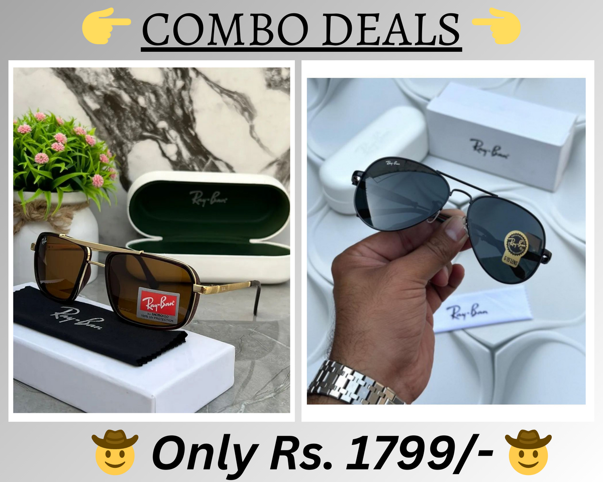 BEST Polarized Sunglasses for Men Combo | Top Rated Aviator, Wayfarer, and Square Men's Shades | 100% UV Protection & Mirrored Lenses | Lightweight Pilot and Rectangle Styles Ideal Sunglasses for men