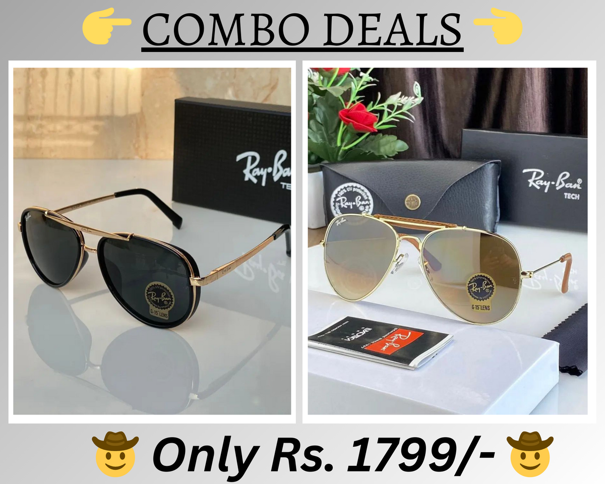 BEST Polarized Sunglasses for Men Combo | Top Rated Aviator, Wayfarer, and Square Men's Shades | 100% UV Protection & Mirrored Lenses | Lightweight Pilot and Rectangle Styles Ideal Sunglasses for men