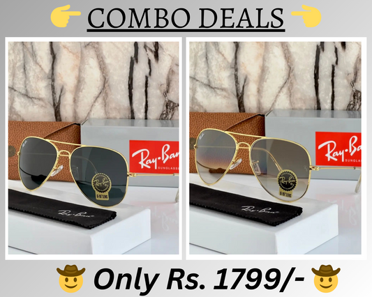 BEST Polarized Sunglasses for Men Combo | Top Rated Aviator, Wayfarer, and Square Men's Shades | 100% UV Protection & Mirrored Lenses | Lightweight Pilot and Rectangle Styles Ideal Sunglasses for men