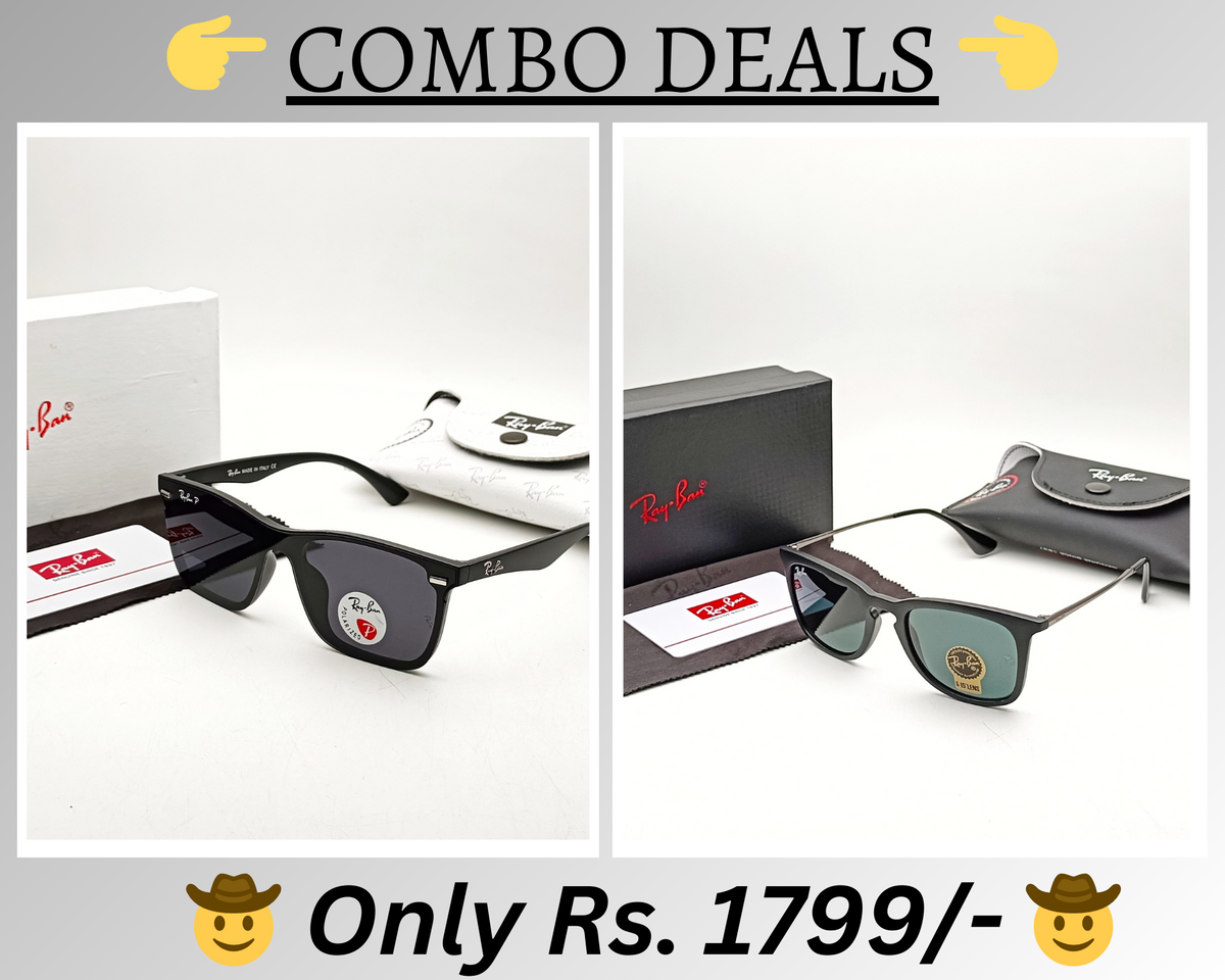 BEST Polarized Sunglasses for Men Combo | Top Rated Aviator, Wayfarer, and Square Men's Shades | 100% UV Protection & Mirrored Lenses | Lightweight Pilot and Rectangle Styles Ideal Sunglasses for men