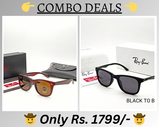 BEST Polarized Sunglasses for Men Combo | Top Rated Aviator, Wayfarer, and Square Men's Shades | 100% UV Protection & Mirrored Lenses | Lightweight Pilot and Rectangle Styles Ideal Sunglasses for men