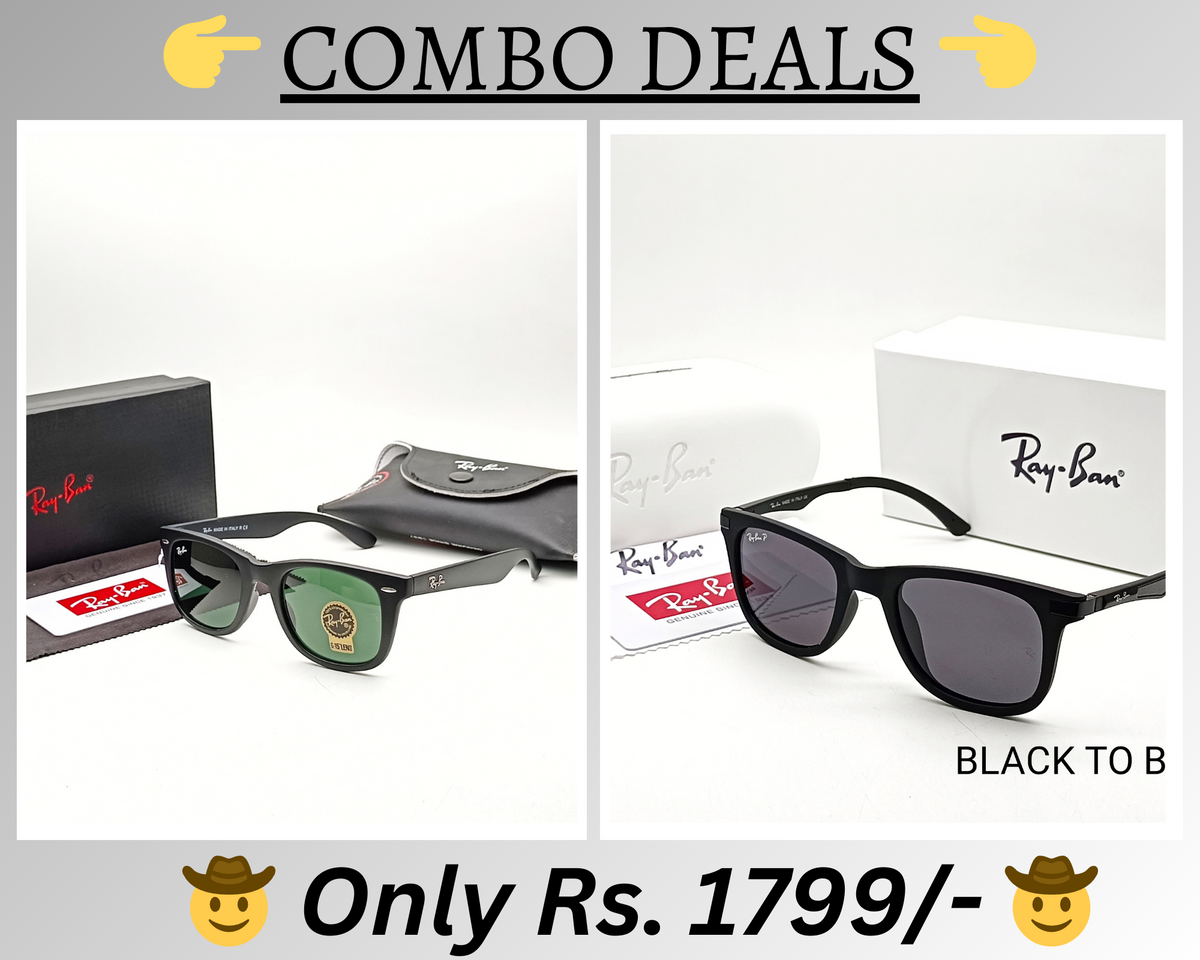 BEST Polarized Sunglasses for Men Combo | Top Rated Aviator, Wayfarer, and Square Men's Shades | 100% UV Protection & Mirrored Lenses | Lightweight Pilot and Rectangle Styles Ideal Sunglasses for men