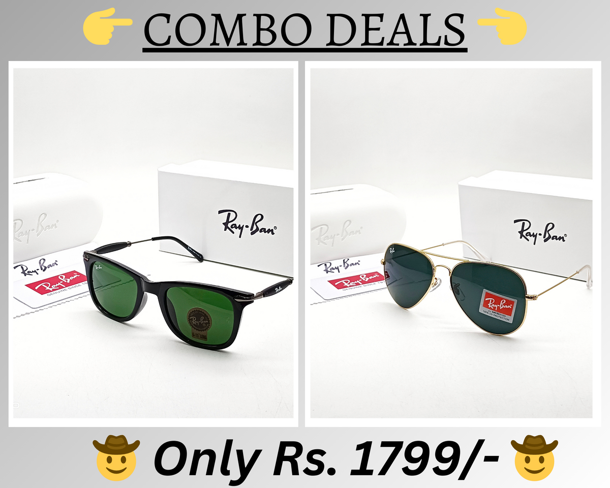 BEST Polarized Sunglasses for Men Combo | Top Rated Aviator, Wayfarer, and Square Men's Shades | 100% UV Protection & Mirrored Lenses | Lightweight Pilot and Rectangle Styles Ideal Sunglasses for men