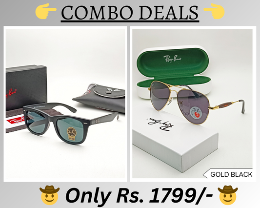 BEST Polarized Sunglasses for Men Combo | Top Rated Aviator, Wayfarer, and Square Men's Shades | 100% UV Protection & Mirrored Lenses | Lightweight Pilot and Rectangle Styles Ideal Sunglasses for men