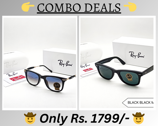 BEST Polarized Sunglasses for Men Combo | Top Rated Aviator, Wayfarer, and Square Men's Shades | 100% UV Protection & Mirrored Lenses | Lightweight Pilot and Rectangle Styles Ideal Sunglasses for men