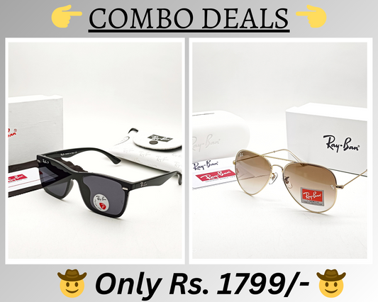 BEST Polarized Sunglasses for Men Combo | Top Rated Aviator, Wayfarer, and Square Men's Shades | 100% UV Protection & Mirrored Lenses | Lightweight Pilot and Rectangle Styles Ideal Sunglasses for men