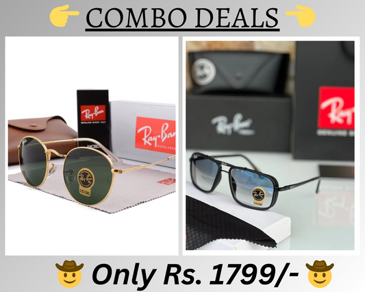 BEST Polarized Sunglasses for Men Combo | Top Rated Aviator, Wayfarer, and Square Men's Shades | 100% UV Protection & Mirrored Lenses | Lightweight Pilot and Rectangle Styles Ideal Sunglasses for men