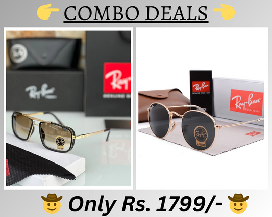BEST Polarized Sunglasses for Men Combo | Top Rated Aviator, Wayfarer, and Square Men's Shades | 100% UV Protection & Mirrored Lenses | Lightweight Pilot and Rectangle Styles Ideal Sunglasses for men
