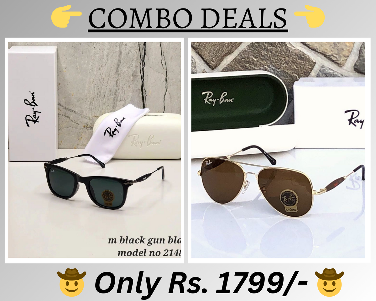 BEST Polarized Sunglasses for Men Combo | Top Rated Aviator, Wayfarer, and Square Men's Shades | 100% UV Protection & Mirrored Lenses | Lightweight Pilot and Rectangle Styles Ideal Sunglasses for men