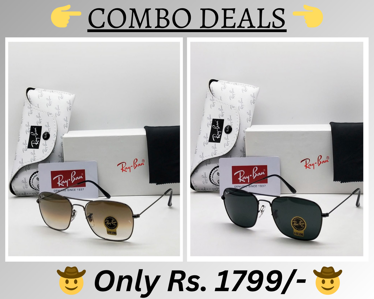 BEST Polarized Sunglasses for Men Combo | Top Rated Aviator, Wayfarer, and Square Men's Shades | 100% UV Protection & Mirrored Lenses | Lightweight Pilot and Rectangle Styles Ideal Sunglasses for men