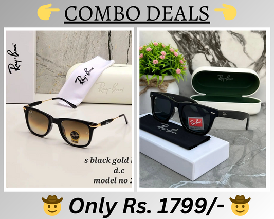 BEST Polarized Sunglasses for Men Combo | Top Rated Aviator, Wayfarer, and Square Men's Shades | 100% UV Protection & Mirrored Lenses | Lightweight Pilot and Rectangle Styles Ideal Sunglasses for men