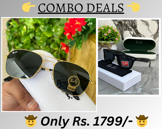 BEST Polarized Sunglasses for Men Combo | Top Rated Aviator, Wayfarer, and Square Men's Shades | 100% UV Protection & Mirrored Lenses | Lightweight Pilot and Rectangle Styles Ideal Sunglasses for men