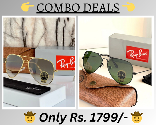 BEST Polarized Sunglasses for Men Combo | Top Rated Aviator, Wayfarer, and Square Men's Shades | 100% UV Protection & Mirrored Lenses | Lightweight Pilot and Rectangle Styles Ideal Sunglasses for men