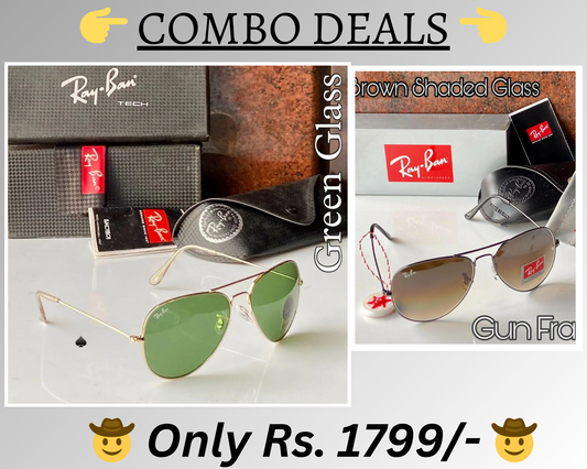 BEST Polarized Sunglasses for Men Combo | Top Rated Aviator, Wayfarer, and Square Men's Shades | 100% UV Protection & Mirrored Lenses | Lightweight Pilot and Rectangle Styles Ideal Sunglasses for men
