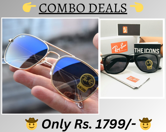 BEST Polarized Sunglasses for Men Combo | Top Rated Aviator, Wayfarer, and Square Men's Shades | 100% UV Protection & Mirrored Lenses | Lightweight Pilot and Rectangle Styles Ideal Sunglasses for men
