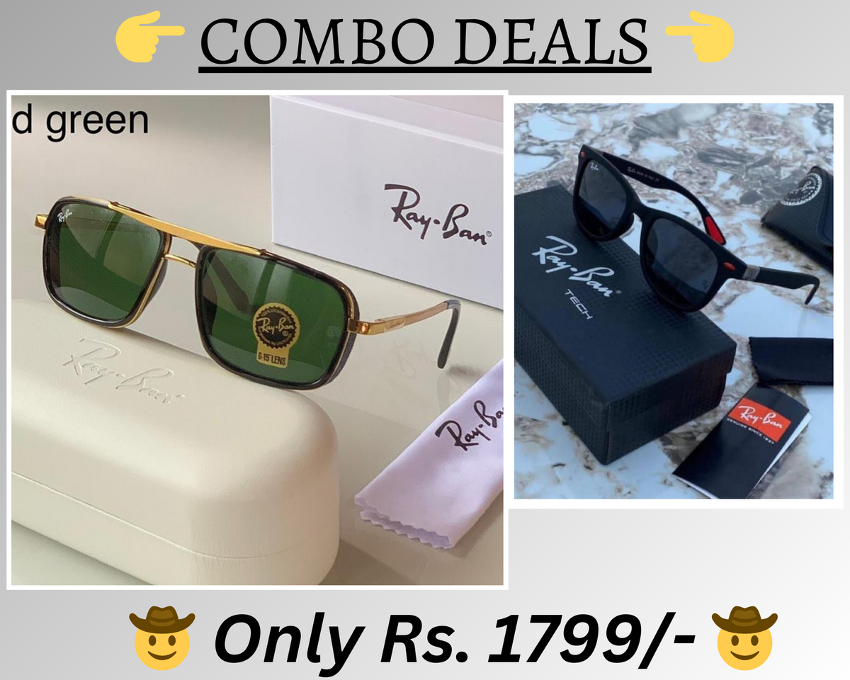 BEST Polarized Sunglasses for Men Combo | Top Rated Aviator, Wayfarer, and Square Men's Shades | 100% UV Protection & Mirrored Lenses | Lightweight Pilot and Rectangle Styles Ideal Sunglasses for men