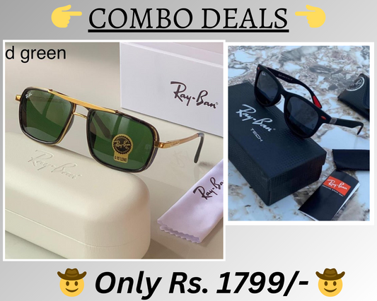BEST Polarized Sunglasses for Men Combo | Top Rated Aviator, Wayfarer, and Square Men's Shades | 100% UV Protection & Mirrored Lenses | Lightweight Pilot and Rectangle Styles Ideal Sunglasses for men