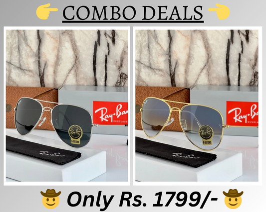 BEST Polarized Sunglasses for Men Combo | Top Rated Aviator, Wayfarer, and Square Men's Shades | 100% UV Protection & Mirrored Lenses | Lightweight Pilot and Rectangle Styles Ideal Sunglasses for men