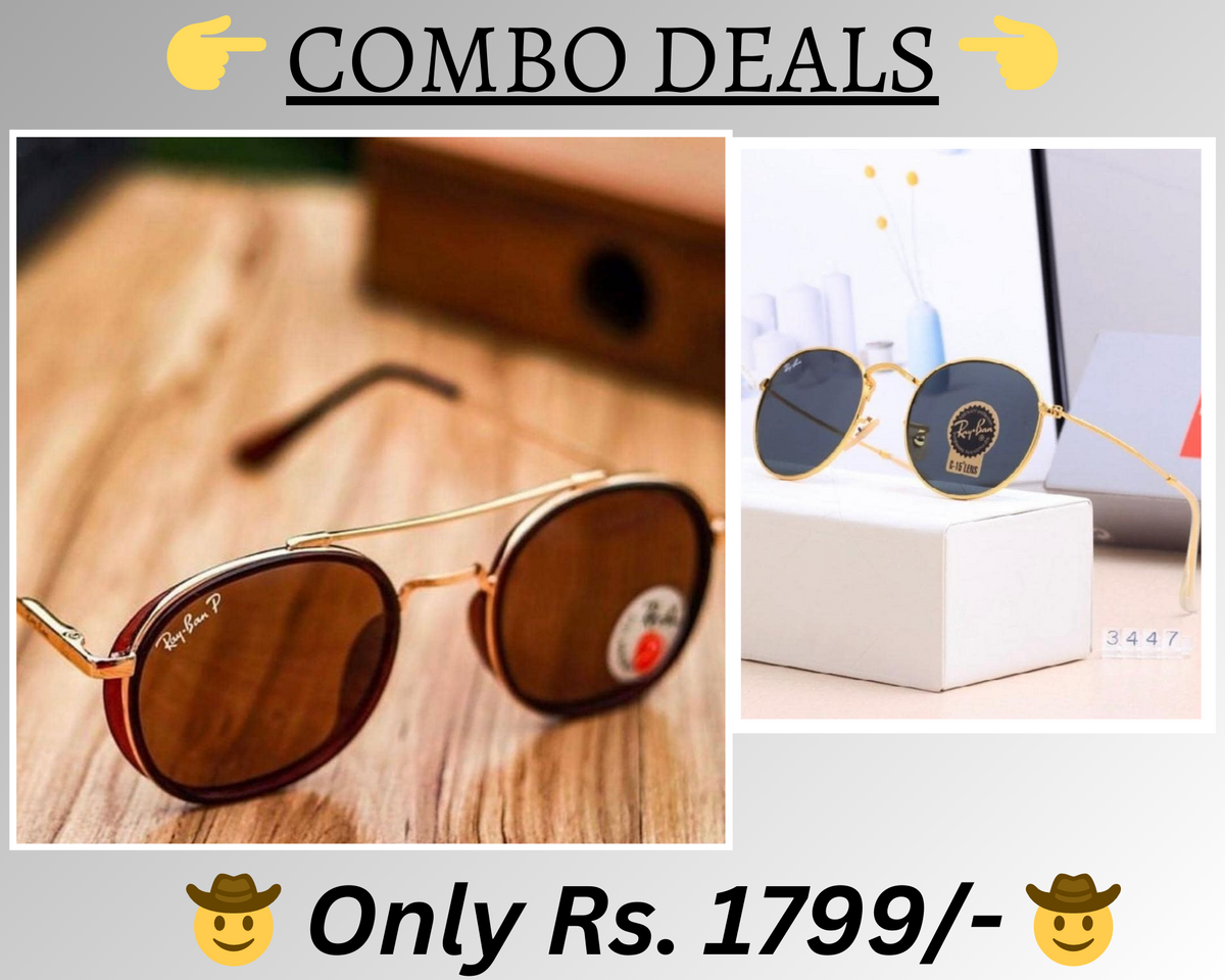 BEST Polarized Sunglasses for Men Combo | Top Rated Aviator, Wayfarer, and Square Men's Shades | 100% UV Protection & Mirrored Lenses | Lightweight Pilot and Rectangle Styles Ideal Sunglasses for men