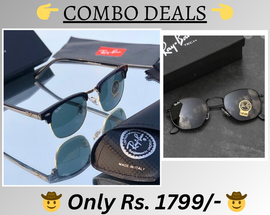 BEST Polarized Sunglasses for Men Combo | Top Rated Aviator, Wayfarer, and Square Men's Shades | 100% UV Protection & Mirrored Lenses | Lightweight Pilot and Rectangle Styles Ideal Sunglasses for men