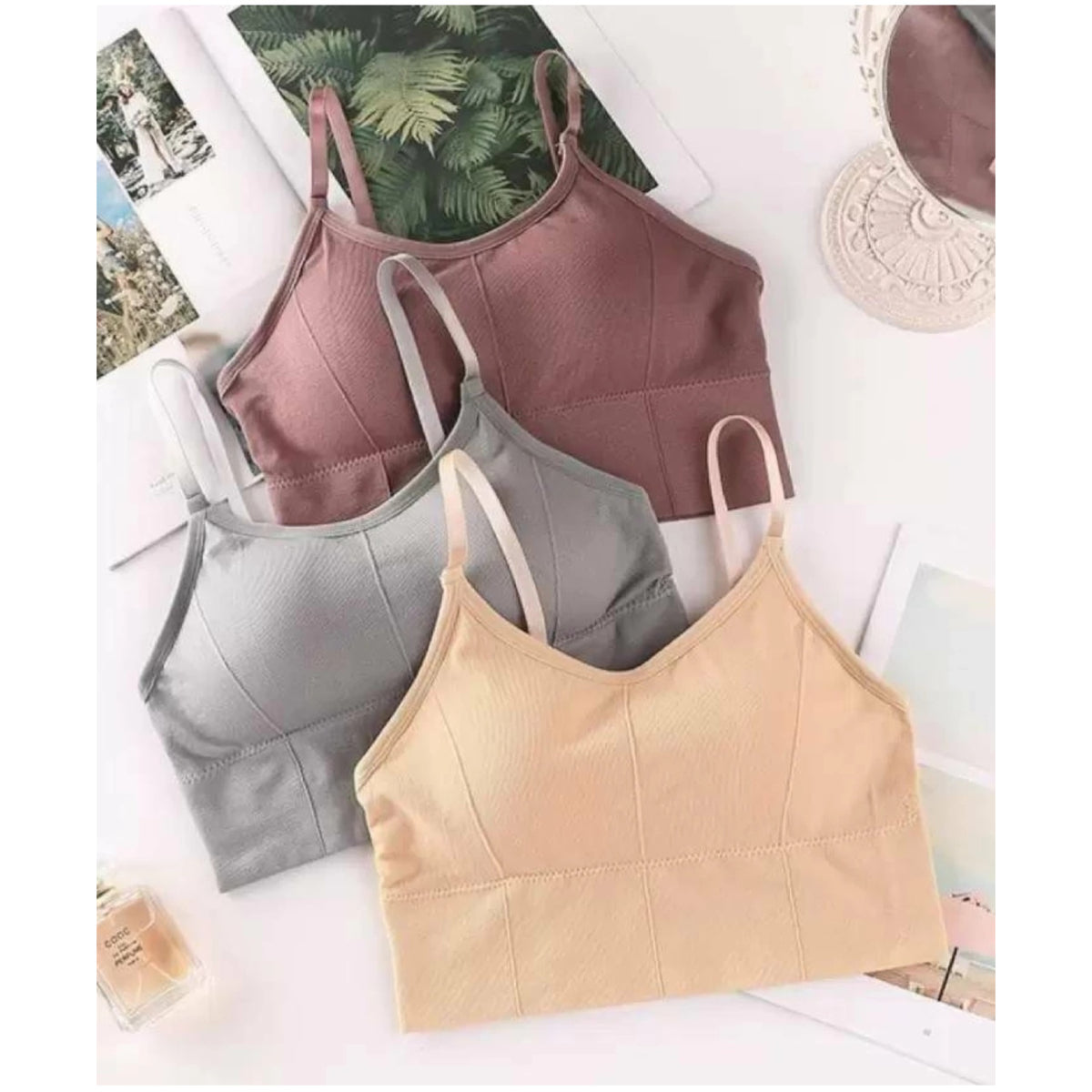 Women & Girls Premium Quality Full Coverage Lightly Padded Bra,Honeymoon Bra , Comfortable Bra Combo Of 3 Pcs