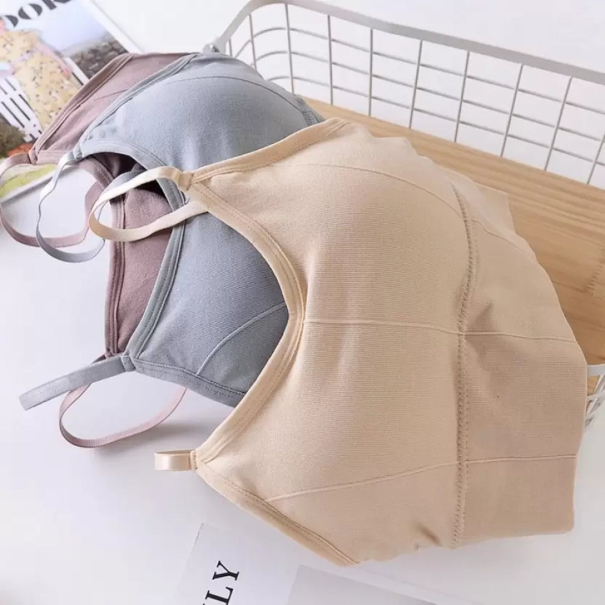 Women & Girls Premium Quality Full Coverage Lightly Padded Bra,Honeymoon Bra , Comfortable Bra Combo Of 3 Pcs