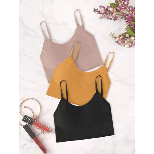 Women & Girls Premium Quality Full Coverage Lightly Padded Bra,Honeymoon Bra , Comfortable Bra Combo Of 3 Pcs