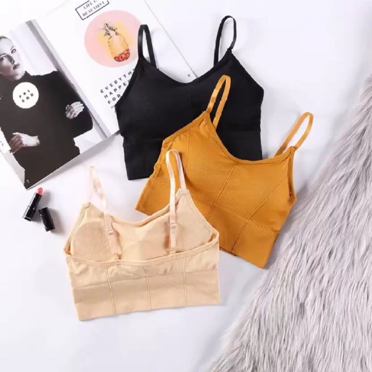 Women & Girls Premium Quality Full Coverage Lightly Padded Bra,Honeymoon Bra , Comfortable Bra Combo Of 3 Pcs