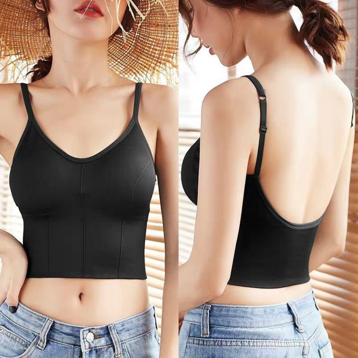 Women's Multicolored Padded Sports Bra