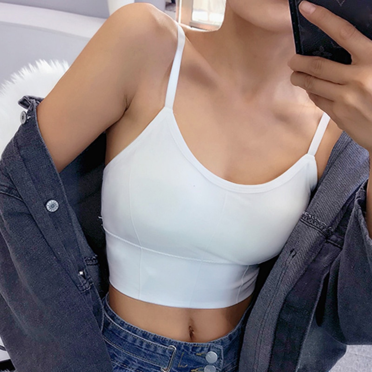 Women's Multicolored Padded Sports Bra